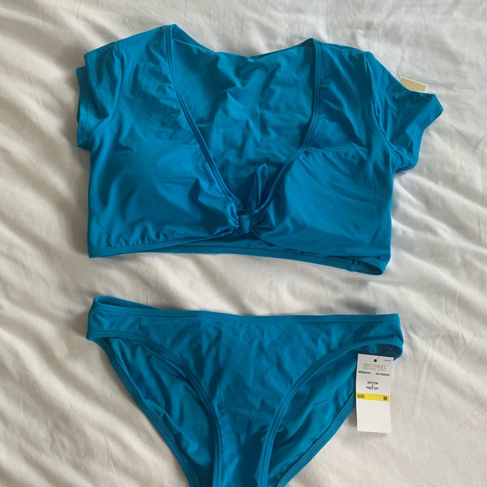 Blue Tie Bikini